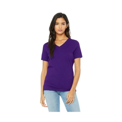 Bella+Canvas® Ladies' Relaxed Jersey Short-Sleeve V-Neck ...
