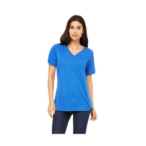 Bella+Canvas® Ladies' Relaxed Jersey Short-Sleeve V-Neck ...