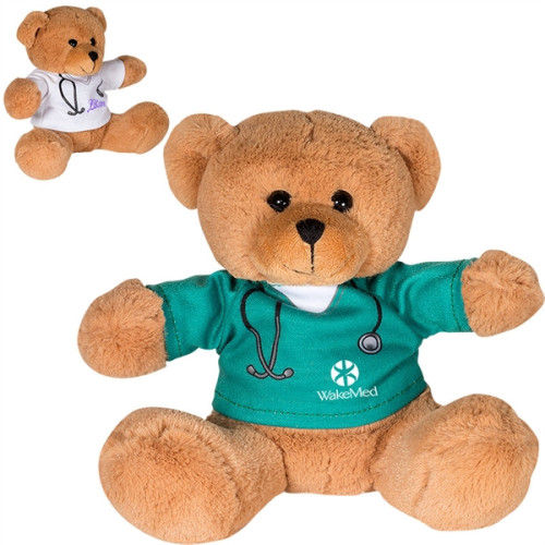 7" Doctor Or Nurse Plush Bear