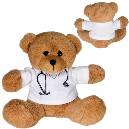 7" Doctor Or Nurse Plush Bear