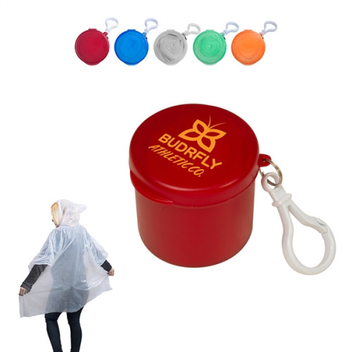 Poncho In Carabiner Case