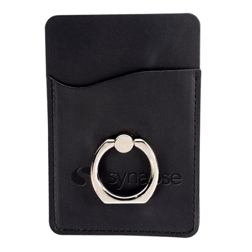 Tuscany™ Card Holder with Metal Ring Phone Stand