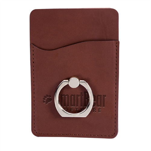 Tuscany™ Card Holder with Metal Ring Phone Stand