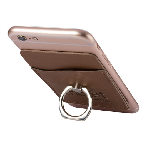 Tuscany™ Card Holder with Metal Ring Phone Stand