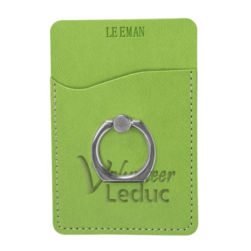 Tuscany™ Card Holder with Metal Ring Phone Stand