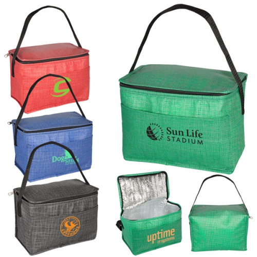 6 Pack Tonal Non-Woven Cooler Bag