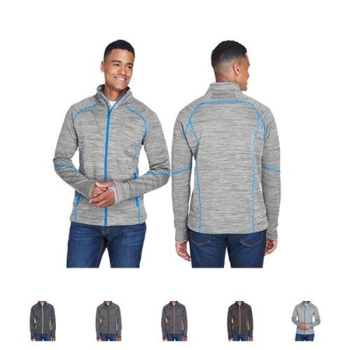 North End® Men's Flux Melange Bonded Fleece Jacket