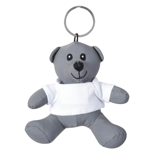 Mini Reflective Bear Key Tag