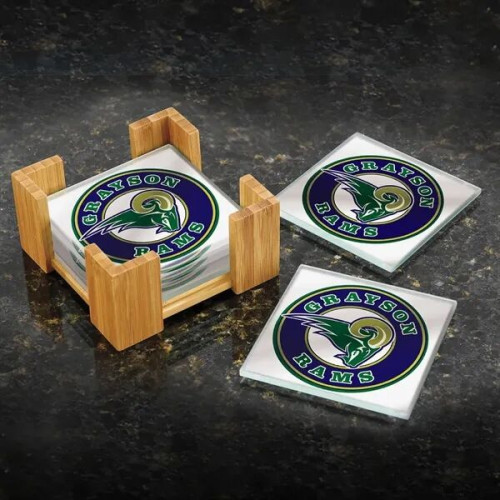 Bamboo Coaster Set