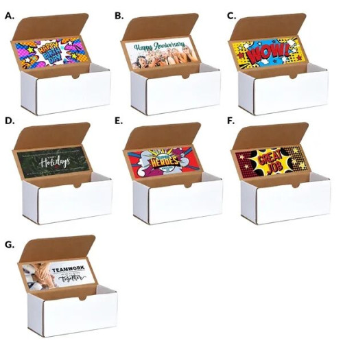 6 pack Sweet and Salty Snack Box with Label
