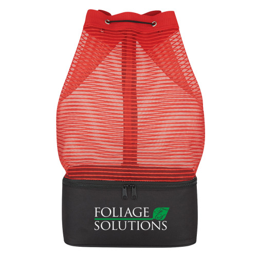 Sheer Mesh Pinstripe Sling With Kooler