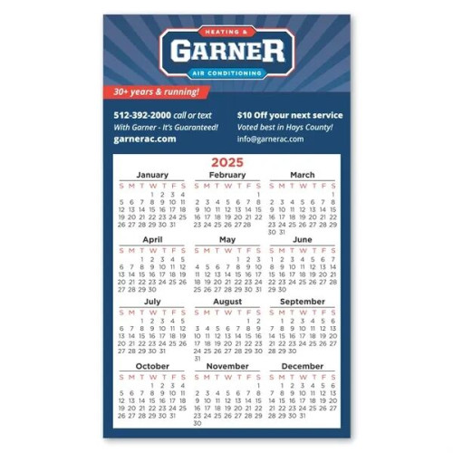 Calendar Square Corner Magnet 3 1/2 x 6