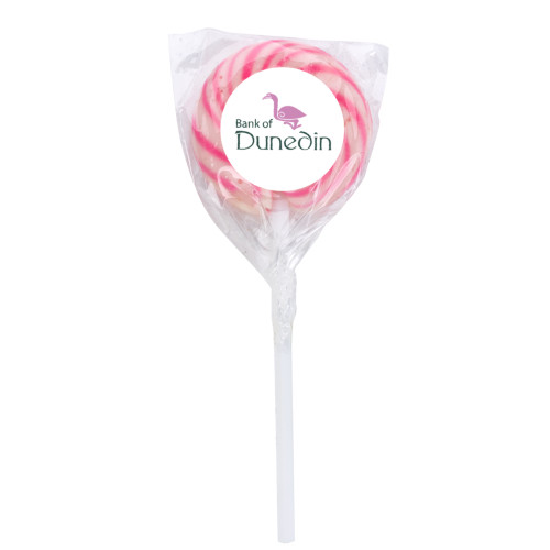 Swirl Lollipop with Round Label
