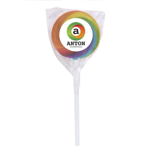 Swirl Lollipop with Round Label