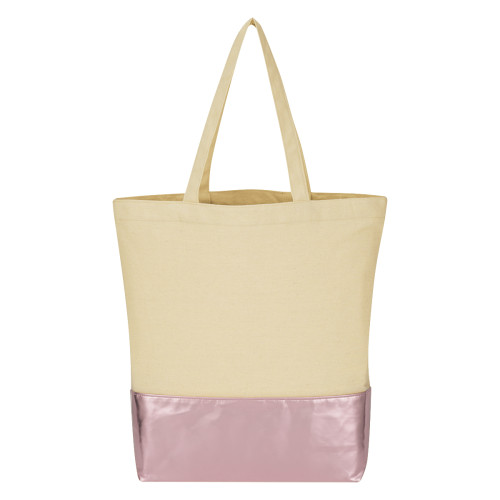 Metallic Accent 12 Oz. Cotton Tote Bag