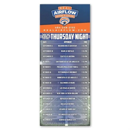 Football Schedule Magnet