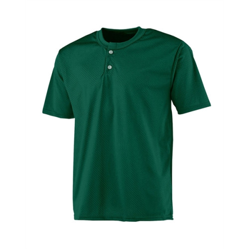 A4 Adult 2-Button Mesh Henley Jersey