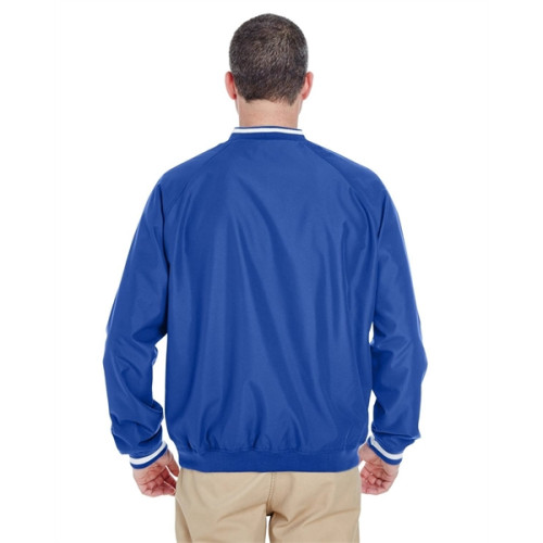 Adult Long-Sleeve Microfiber Crossover V-Neck Wind Shirt