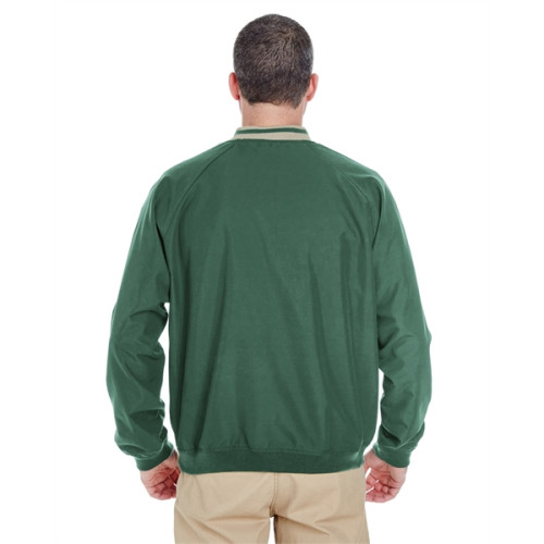 Adult Long-Sleeve Microfiber Crossover V-Neck Wind Shirt