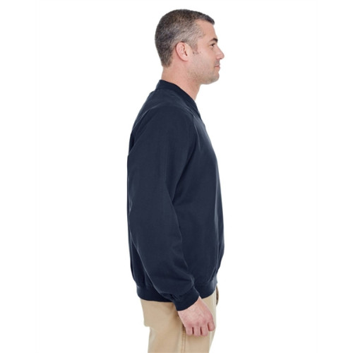 Adult Long-Sleeve Microfiber Crossover V-Neck Wind Shirt