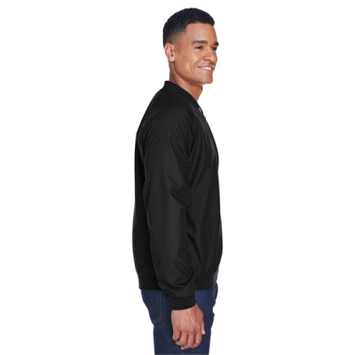 Adult Long-Sleeve Microfiber Crossover V-Neck Wind Shirt