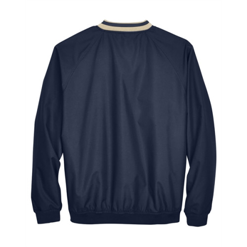 Adult Long-Sleeve Microfiber Crossover V-Neck Wind Shirt