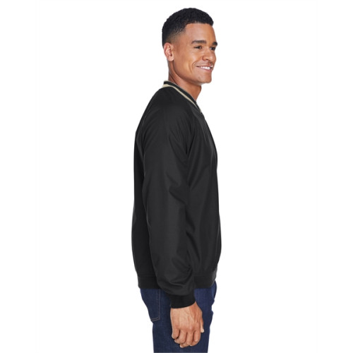 Adult Long-Sleeve Microfiber Crossover V-Neck Wind Shirt