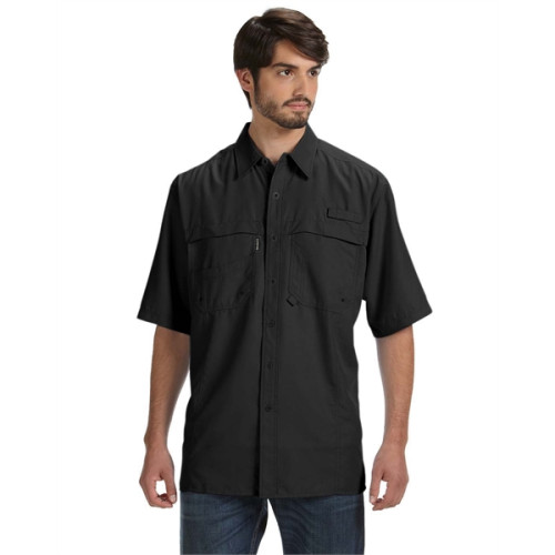 Dupont Men's 100% Polyester Short-Sleeve Fishing Shirt