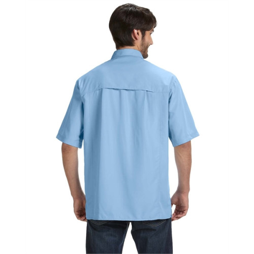 Dupont Men's 100% Polyester Short-Sleeve Fishing Shirt
