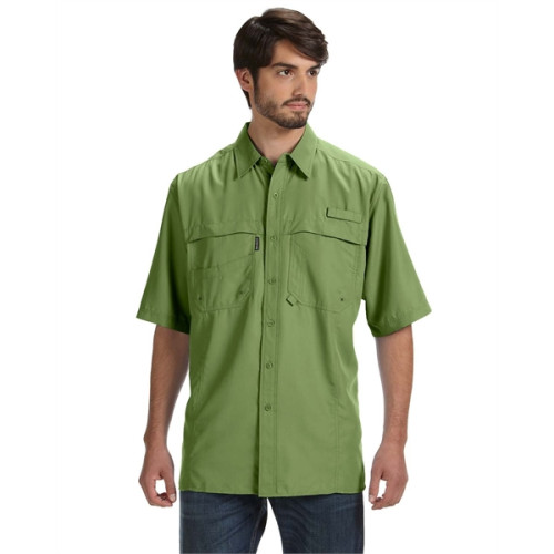 Dupont Men's 100% Polyester Short-Sleeve Fishing Shirt