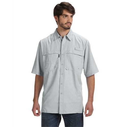 Dupont Men's 100% Polyester Short-Sleeve Fishing Shirt