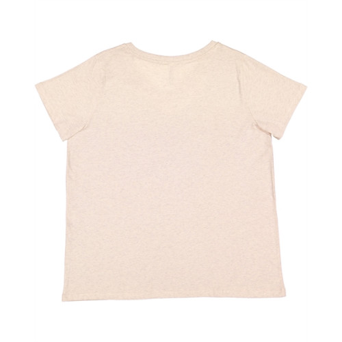 Ladies' Curvy V-Neck Fine Jersey T-Shirt