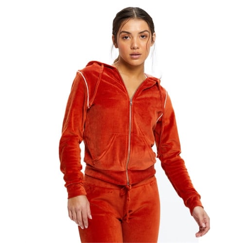 Ladies' Velour Full-Zip Hoodie