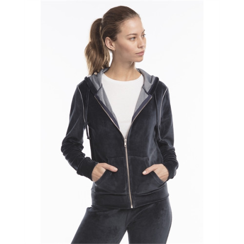 Ladies' Velour Full-Zip Hoodie