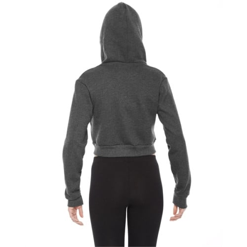 American Apparel Ladies' Cropped Flex Fleece Zip Hoodie