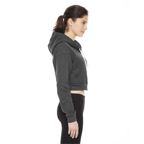 American Apparel Ladies' Cropped Flex Fleece Zip Hoodie