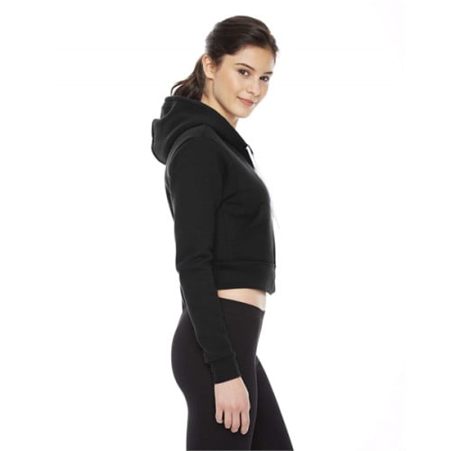 American Apparel Ladies' Cropped Flex Fleece Zip Hoodie