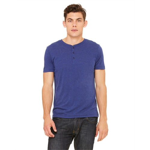 Bella+Canvas Men's Triblend Short-Sleeve Henley