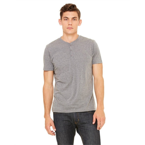 Bella+Canvas Men's Triblend Short-Sleeve Henley