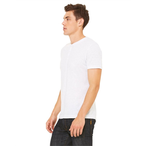 Bella+Canvas Men's Triblend Short-Sleeve Henley