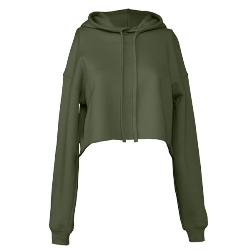 Ladies' Cropped Fleece Hoodie