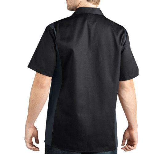 Men's Two-Tone Short-Sleeve Work Shirt