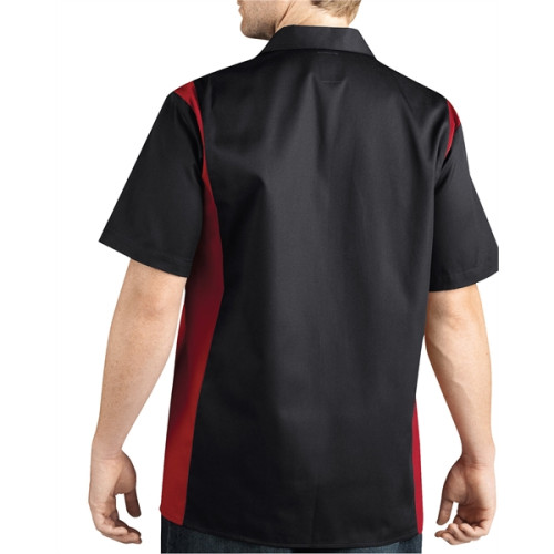 Men's Two-Tone Short-Sleeve Work Shirt