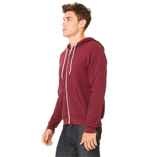 Unisex Sponge Fleece Full-Zip Hooded Sweatshirt
