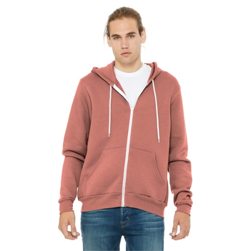 Unisex Sponge Fleece Full-Zip Hooded Sweatshirt