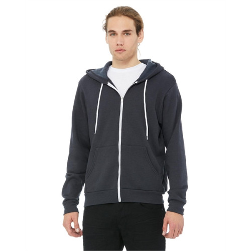 Unisex Sponge Fleece Full-Zip Hooded Sweatshirt