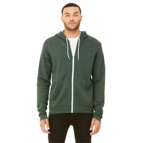 Unisex Sponge Fleece Full-Zip Hooded Sweatshirt