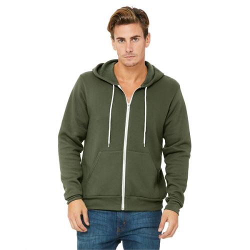 Unisex Sponge Fleece Full-Zip Hooded Sweatshirt
