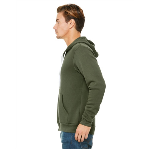 Unisex Sponge Fleece Full-Zip Hooded Sweatshirt