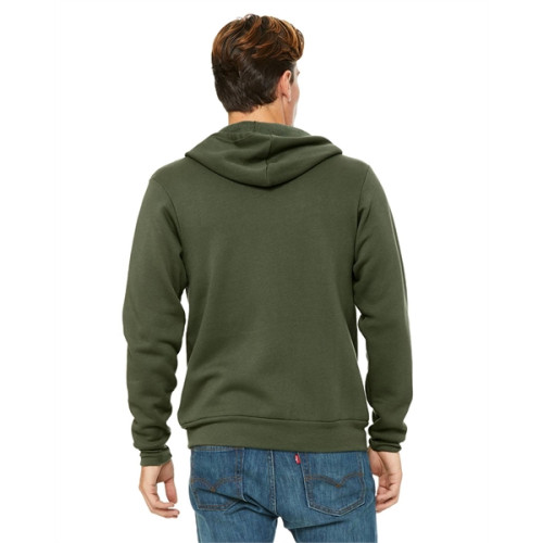 Unisex Sponge Fleece Full-Zip Hooded Sweatshirt
